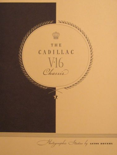 1929 1930 cadillac v-16 brochure, anton bruehl photographic study, series 452