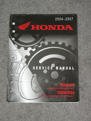 Trx400fa  trx400fga 2004 2007 service manual  honda oem  61hn703