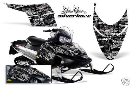 Amr racing polaris snowmobile sled graphic wrap kit shift,assault, ho rmk dragon