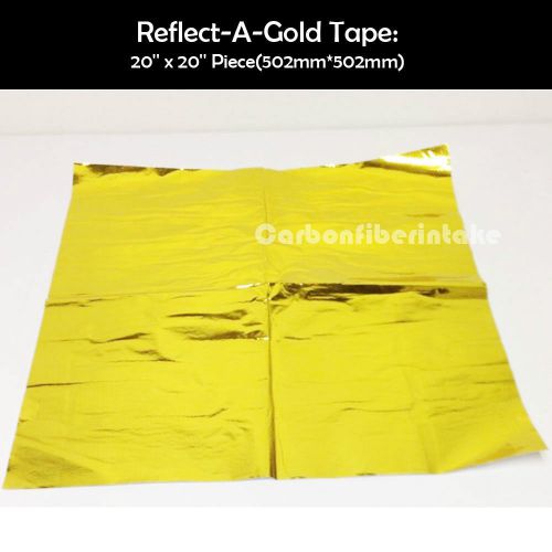 1*self adhesive reflect-a-gold heat wrap barrier high quality 20in.x 20in.piece