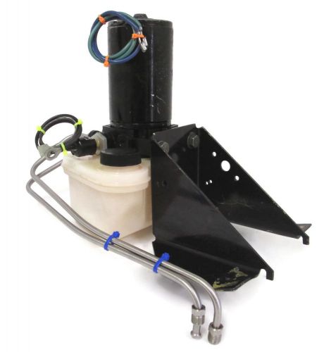 Force outboard l-drive trim tilt pump motor bracket lines reservoir ay f695541-1
