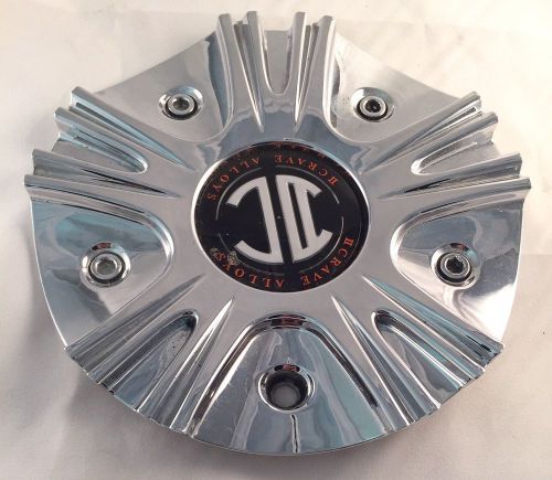 2 crave alloys custom wheel center cap no.2-a chrome