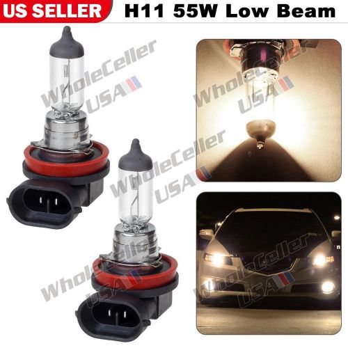 2x low beam halogen bulb 55w headlight position 12v 2800lm super white