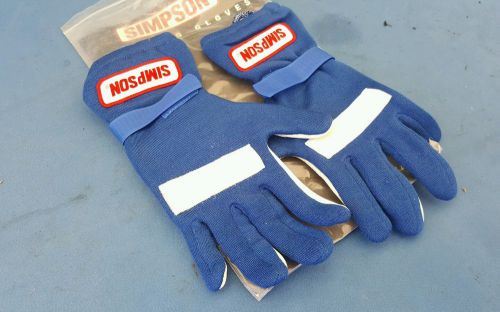 Simpson sportsman racing gloves sfi rated 3.3/5 nascar autocross size large