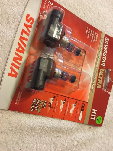 Sylvania h11 silverstar  12.8v halogen headlight bulbs brand new