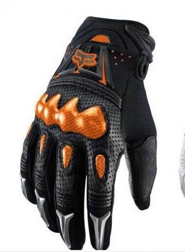 Fox bomber motocross aggressive full knuckle coverage gloves size xl orange