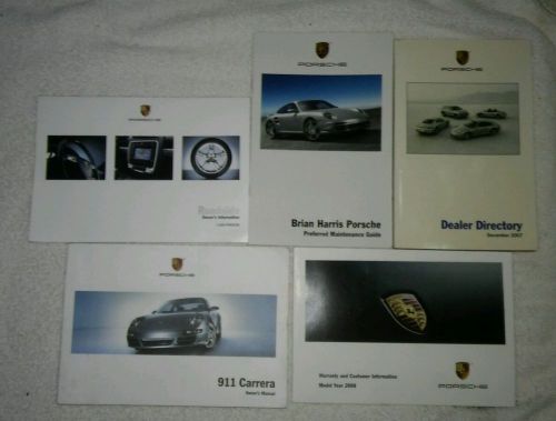 2008 08 porsche 911 carrera owners owner&#039;s manual set free priority shipping