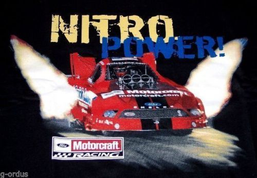 Nitro power tasca john force shelby mustang motorcraft nhra size medium shirt!