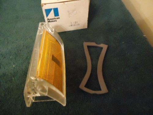 Nos amc 1971 1972 1973 ambassador lh front side marker lamp