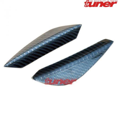 Rz style carbon fiber aero pack front bumper canard for vw golf r gti vii mk7