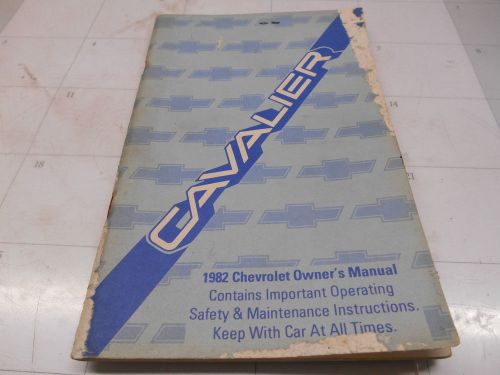 1982 chevolet cavalier  owner&#039;s manual