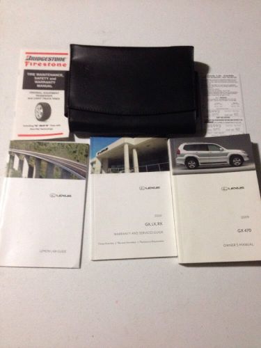 2008 2009 lexus gx470  owners manual set