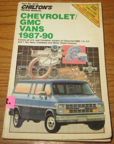 Chilton&#039;s chevy / gmc vans 1987-1990 service repair manual 8216