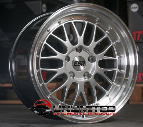 Esr sr05 18x8.5 hyper silver wheels fit subaru brz forester impreza wrx legacy