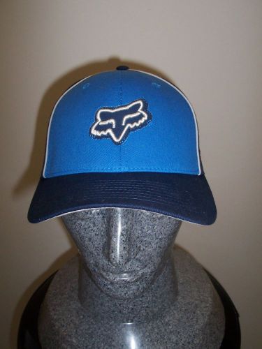 Blue and dark blue fox hat cap