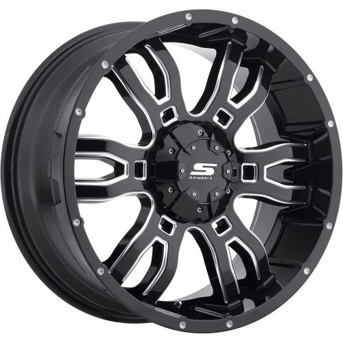 18x9 black sniper s34 5x4.5 &amp; 5x5 +10 wheels ct404 lt35x12.50r18 tires