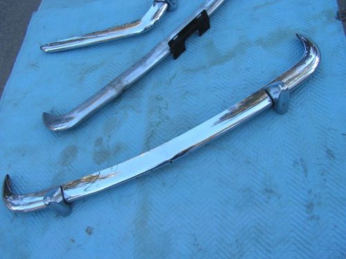 Jaguar euro style front oem chrome bumper rustfree 1967 68 - 74 75 76 xj6 / xj12