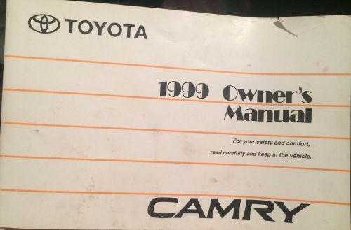 1999 99 toyota camry owner&#039;s manual factory oem~ priority mail ship option!!!