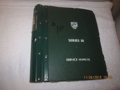 Jaguar series iii 3 orig repair &amp; maintenance shop manual binder xj6 xj12