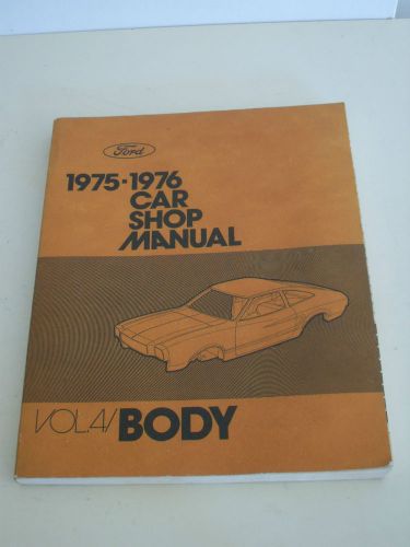 Ford 1975-1976 car shop manual- chassis