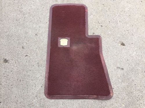 1960&#039;s, 1970&#039;s, &amp; 1980&#039;s red/burgundy cadillac front floor mat