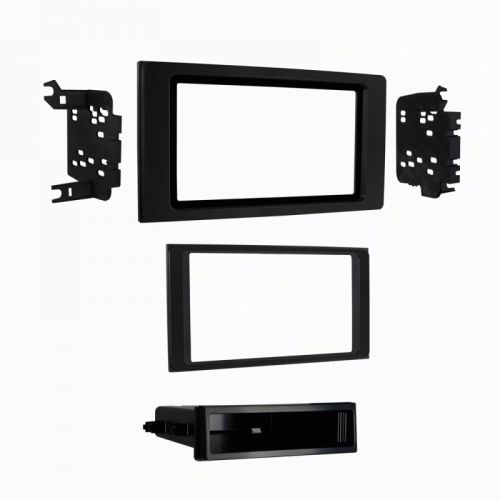 Metra 99-8251b 16-up toyota tacoma single/double iso din dash kit - matte black