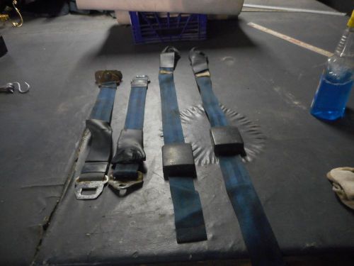 1966 ford mustang coupe blue back seat belts fomoco oem vintage restoration