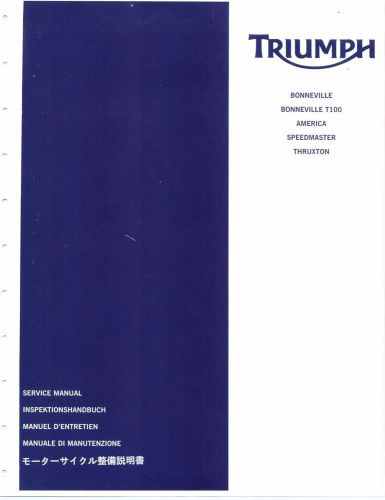 Triumph service manual 2004, 2005, 2006, 2007, 2008 bonneville &amp; bonneville t100
