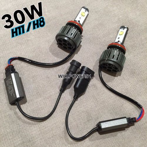 30w canbus led h11 bulbs cree high power xenon white 6500k led for chevrolet