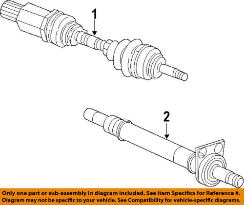 Chrysler oem front drive-axle assembly 5085180ag