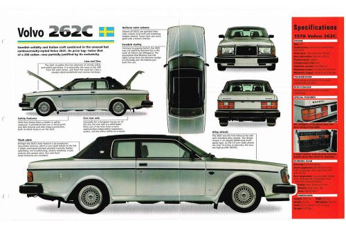 Volvo 262c / 262-c imp brochure: 1977,1978,1979,.........bertone