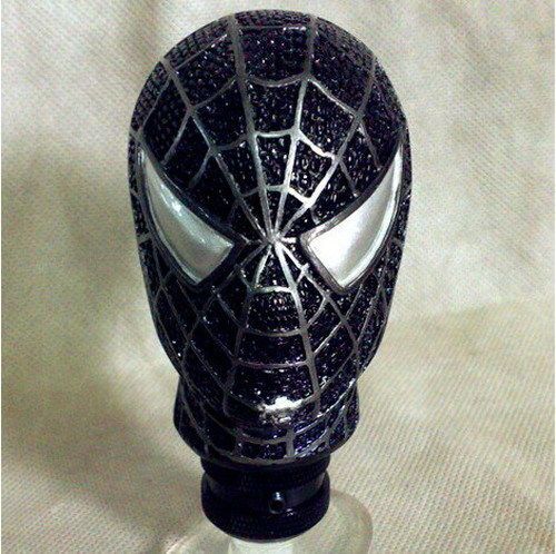 Car truck universal spiderman manual shift shifter knob gear lever black