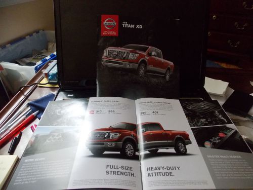 2016 nissan titan xd s sv  pro-4x  sl and platinum models 18 page brochure look!