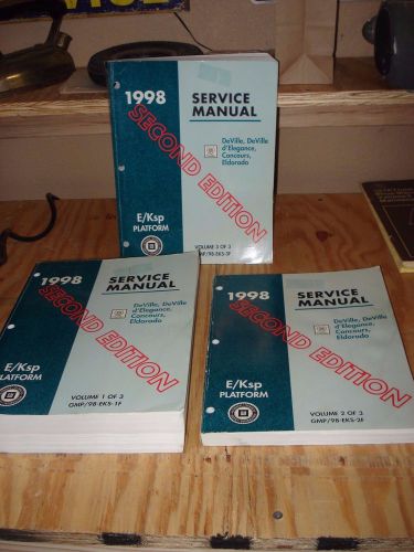 1998 cadillac deville concours eldorado shop manual set original service books