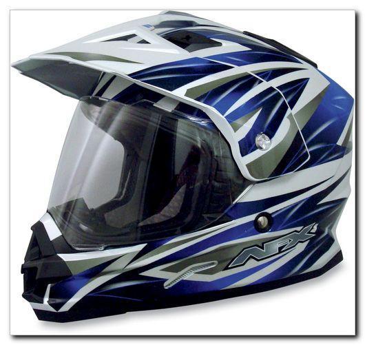 Afx fx-39 dual sport helmet multi blue