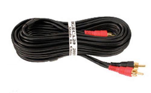 Car audio stereo bgrca20 2 channel amplifier rca 20 foot signal audio cable