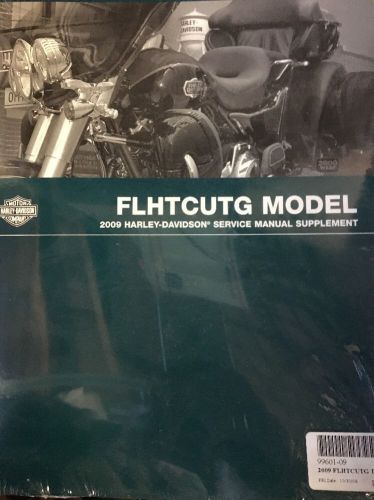 Nos new harley-davidson 2009 flhtcutg triglide service manual supplemen 99601-09