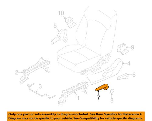 Subaru oem 14-15 forester seats tracks-knob 64143fj050vh