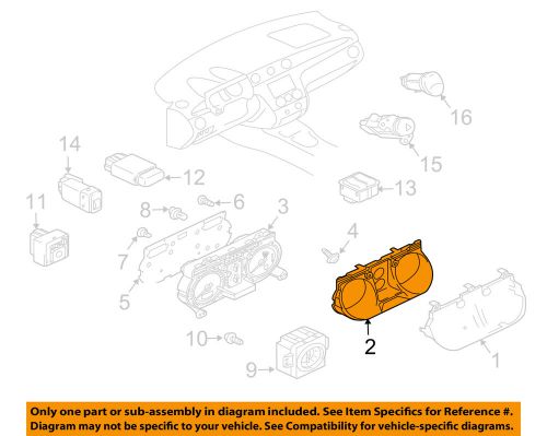 Mitsubishi oem 03-06 outlander cluster switches-cluster bezel mr975560