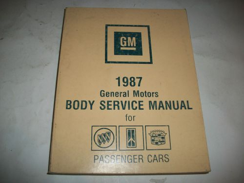 1987 general motors body service manual for oldsmobile cadillac buick wiring