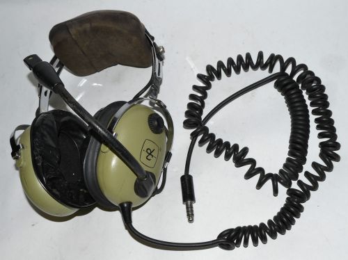 Rare usa david clark h10-13h usa helicopter pilot headset m-7a microphone set