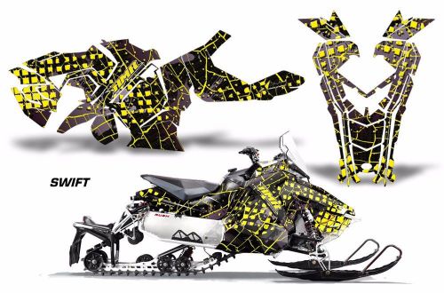 Amr racing sled wrap polaris axys snowmobile graphics sticker kit 2015+ swift y