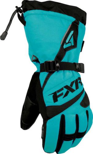 New fxr-snow fusion womens insulated/waterproof gloves, aqua, womens xs