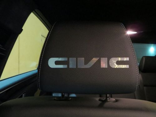 (4pcs) headrest badge sticker decal *civic*