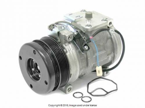 Mercedes w140 a/c compressor w/ 6-groove pulley clutch oem new + 1 year warranty