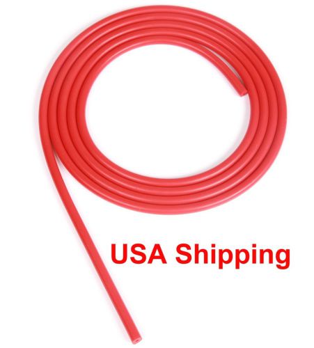 Red 1/4&#034;(6mm) vacuum silicone hose intercooler coupler pipe turbo 10 feet