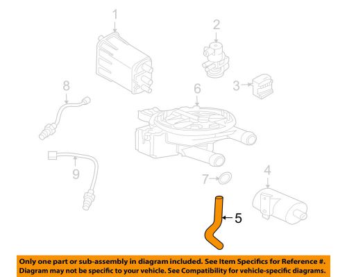 Mitsubishi oem 06-09 raider 3.7l-v6 emission-hose 52013206ac