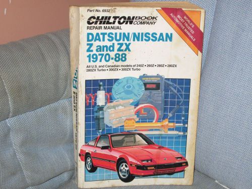 Datsun/nissan z and zx  1970-88 repair manual