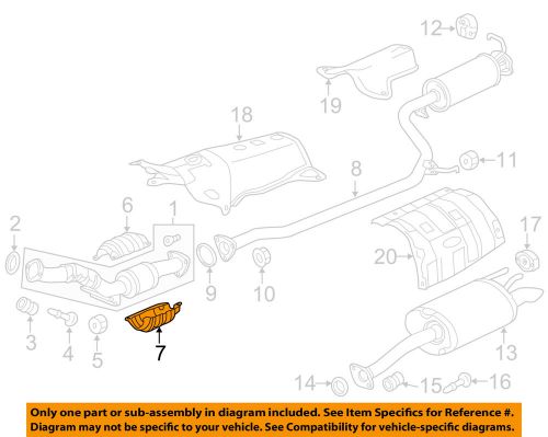 Honda oem exhaust-lower shield 18182rw0a00