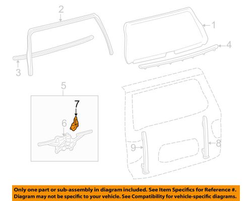 Toyota oem 01-04 sequoia liftgate-window motor 857100c130